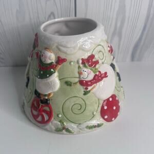 Yankee Candle Snowman Winter  Large Jar  Lamp Shade Topper Home Decor Holiday